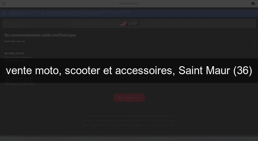 vente moto, scooter et accessoires, Saint Maur (36)