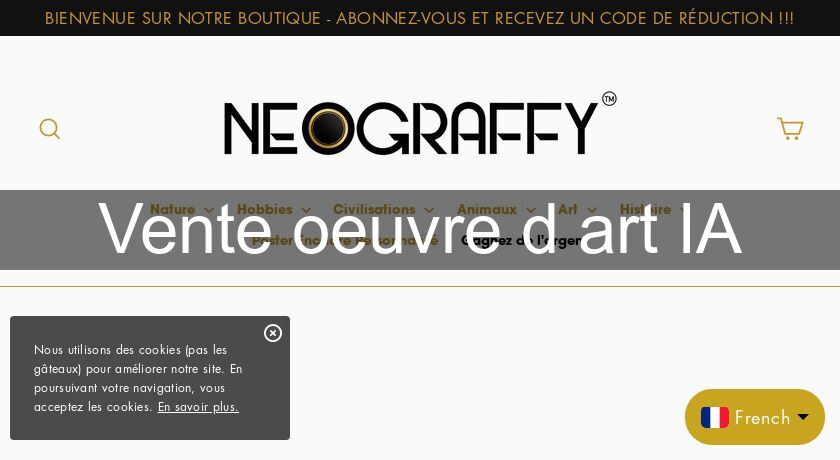 Vente oeuvre d'art IA