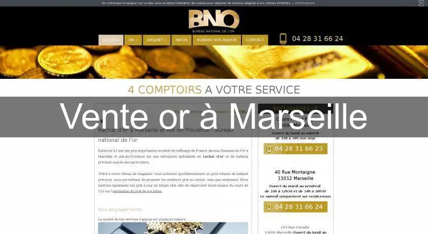 Vente or à Marseille