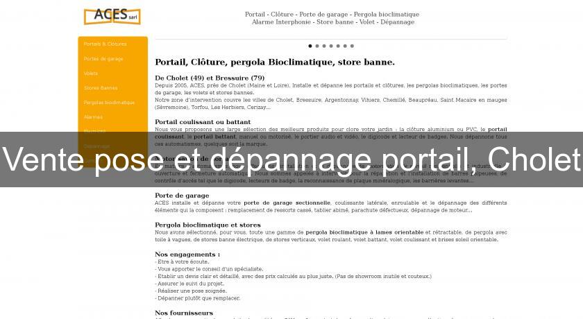 Vente pose et dépannage portail, Cholet