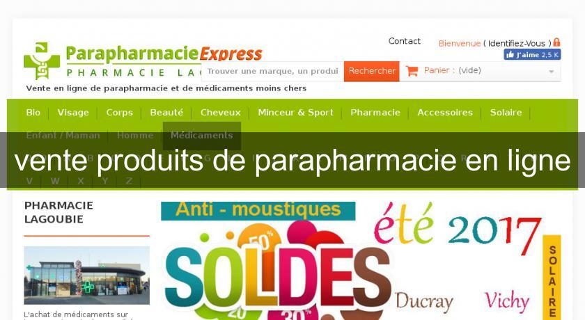 vente produits de parapharmacie en ligne