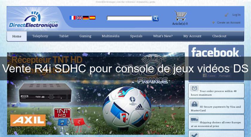 Vente R4i SDHC pour console de jeux vidéos DS Vente R4i SDHC pour console de jeux vidéos DS