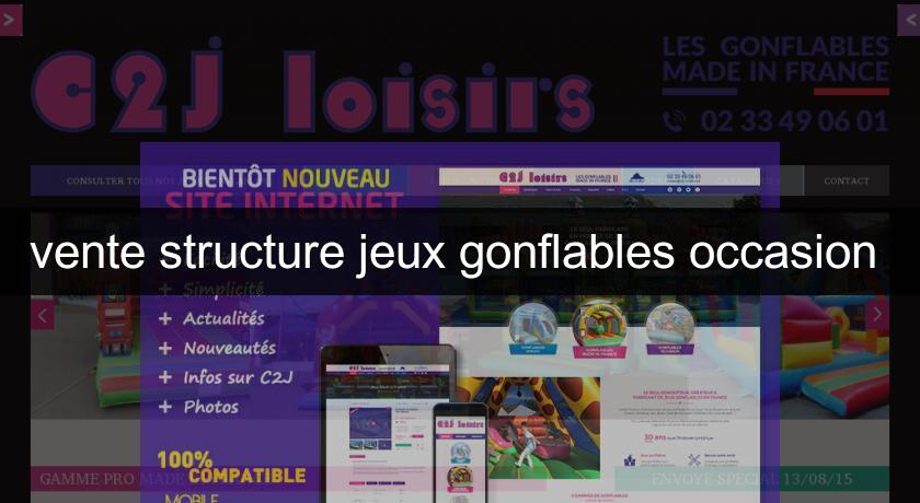 vente structure jeux gonflables occasion 