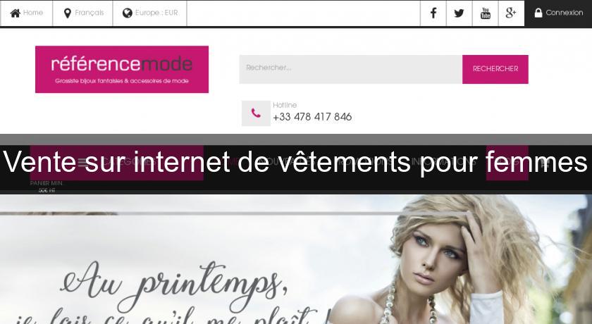 vente vêtements pour femmes
