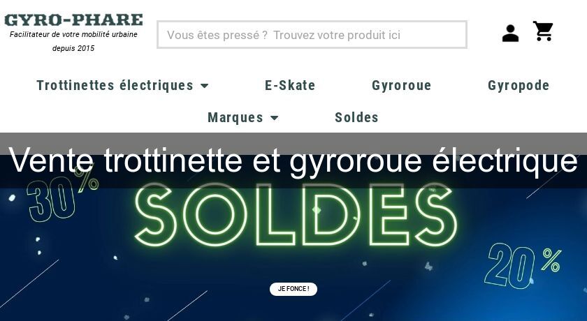 Vente trottinette et gyroroue électrique Vente trottinette et gyroroue électrique
