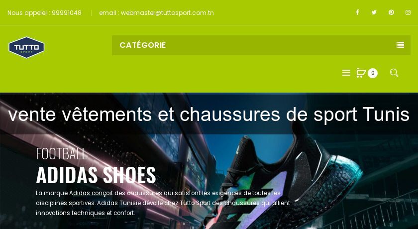 vente vêtements et chaussures de sport Tunis