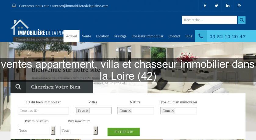 ventes appartement, villa et chasseur immobilier dans la Loire (42) ventes appartement, villa et chasseur immobilier dans la Loire (42)