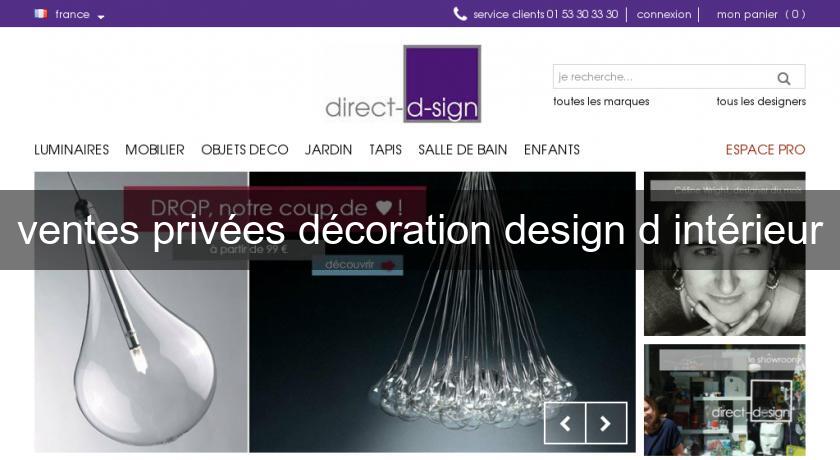 ventes privées décoration design d'intérieur