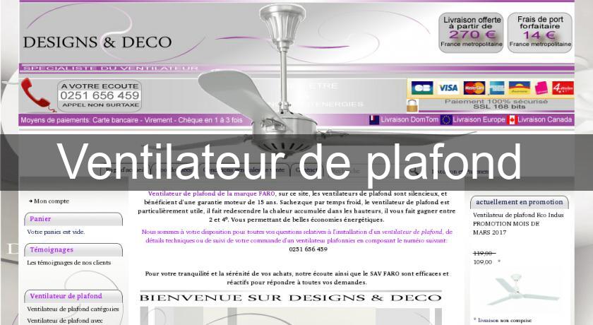 Ventilateur de plafond Ventilateur de plafond