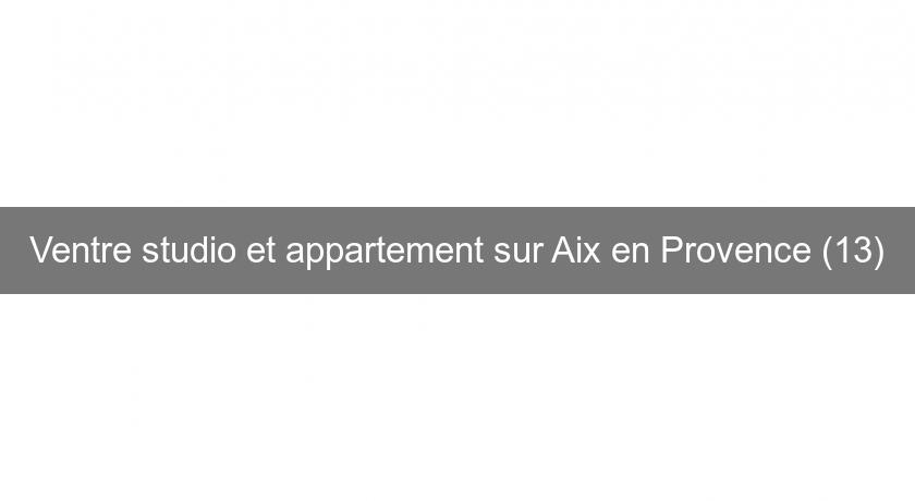 Ventre studio et appartement sur Aix en Provence (13)