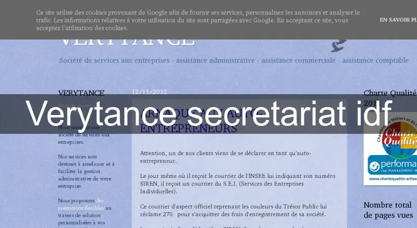 Verytance secretariat idf