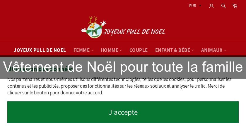Vêtement de Noël pour toute la famille Vêtement de Noël pour toute la famille