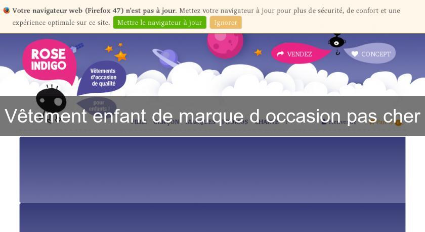 Vetement de marque top garcon pas cher