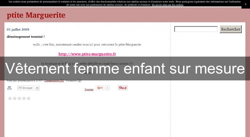 Vêtement femme enfant sur mesure