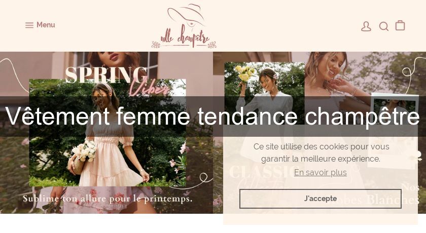 Vêtement femme tendance champêtre