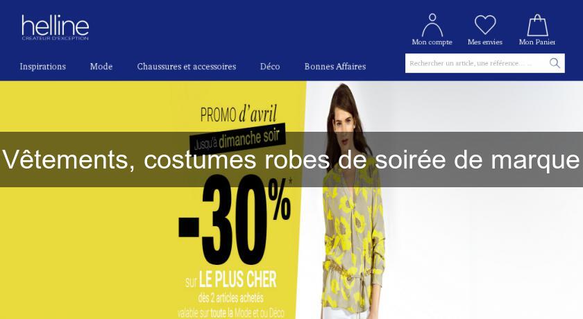 Vêtements, costumes robes de soirée de marque Vêtements, costumes robes de soirée de marque