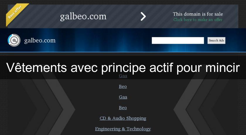 Vêtements avec principe actif pour mincir Vêtements avec principe actif pour mincir