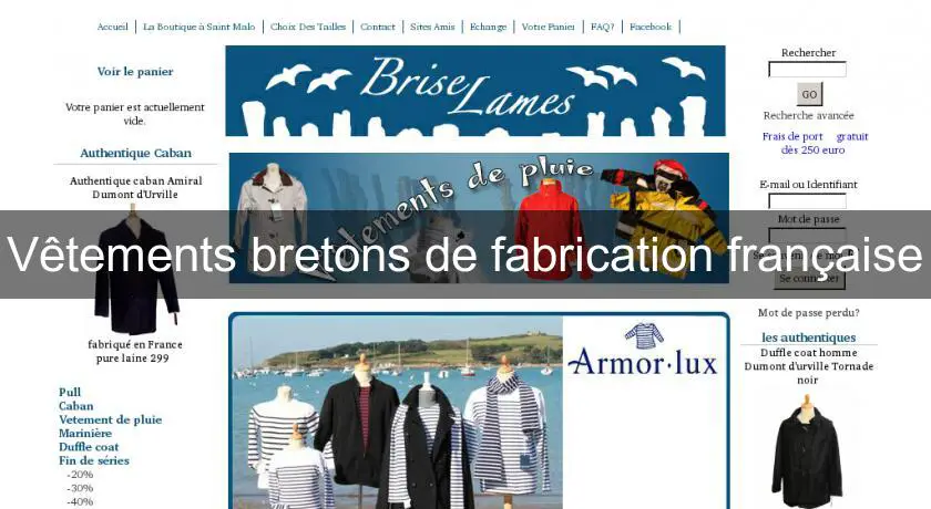 Vêtements bretons de fabrication française