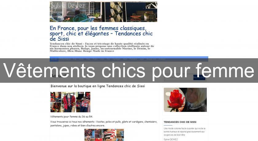 Vêtements chics pour femme Vêtements chics pour femme