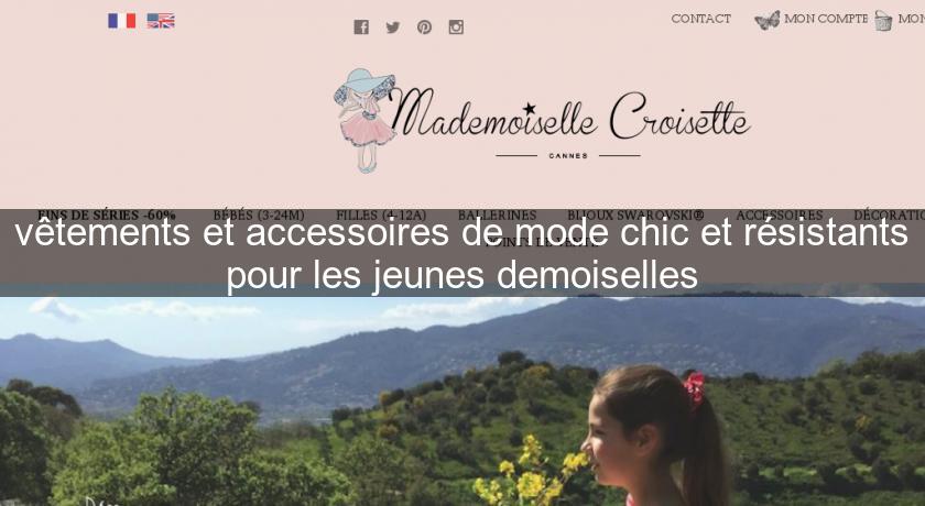 vêtements et accessoires de mode chic et résistants pour les jeunes demoiselles vêtements et accessoires de mode chic et résistants pour les jeunes demoiselles