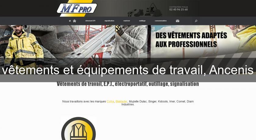 vêtements et équipements de travail, Ancenis