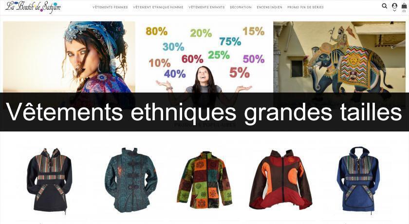 Vêtements ethniques grandes tailles