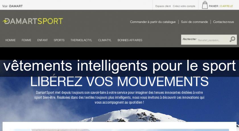 vêtements intelligents pour le sport