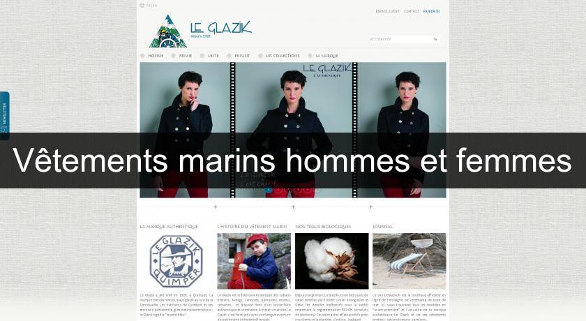 Vêtements marins hommes et femmes Vêtements marins hommes et femmes