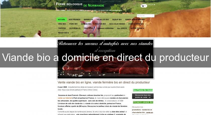 Viande bio a domicile en direct du producteur