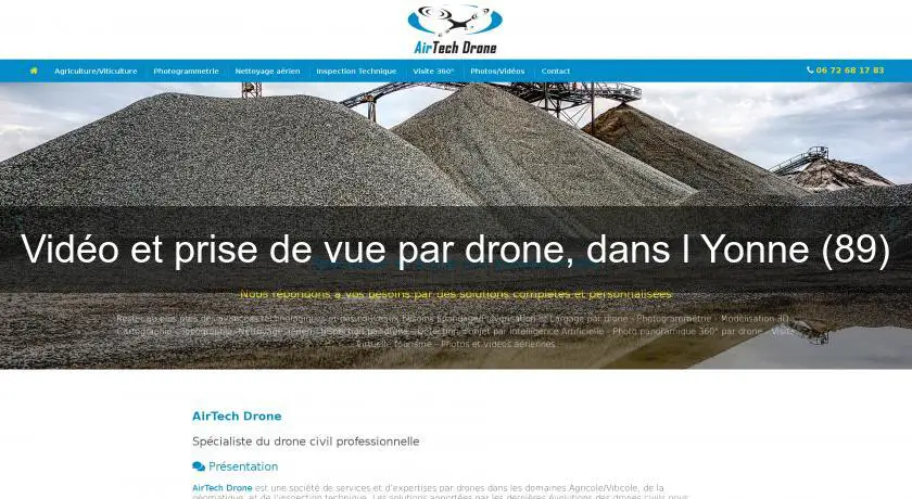 Vidéo et prise de vue par drone, dans l'Yonne (89)