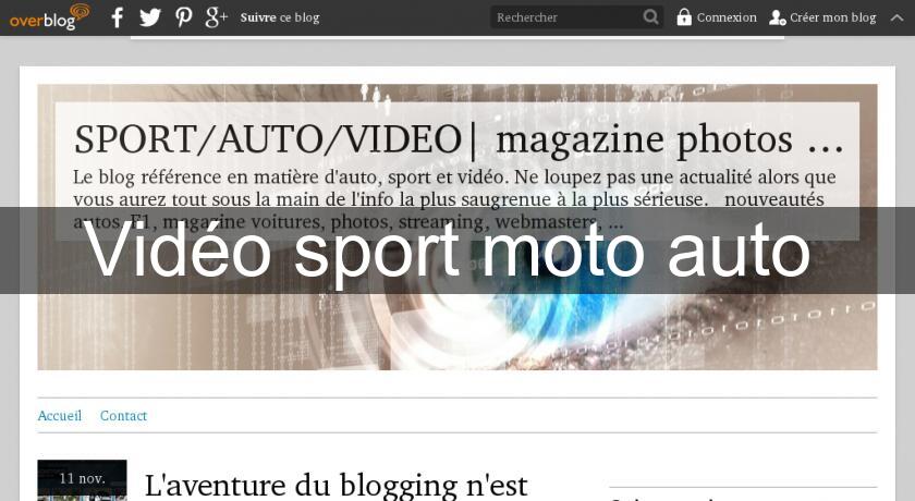 Vidéo sport moto auto 