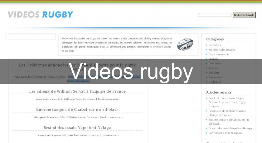 Videos rugby Videos rugby