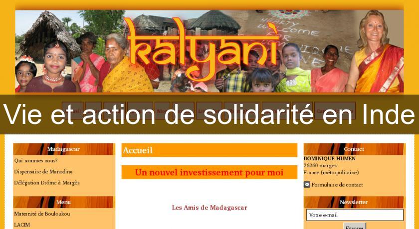 Vie et action de solidarité en Inde