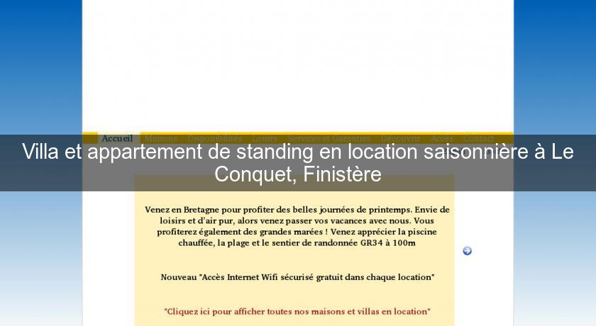 Villa et appartement de standing en location saisonnière à Le Conquet, Finistère Villa et appartement de standing en location saisonnière à Le Conquet, Finistère