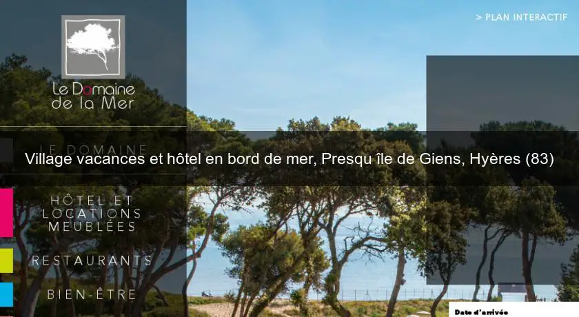Village vacances et hôtel en bord de mer, Presqu'île de Giens, Hyères (83)