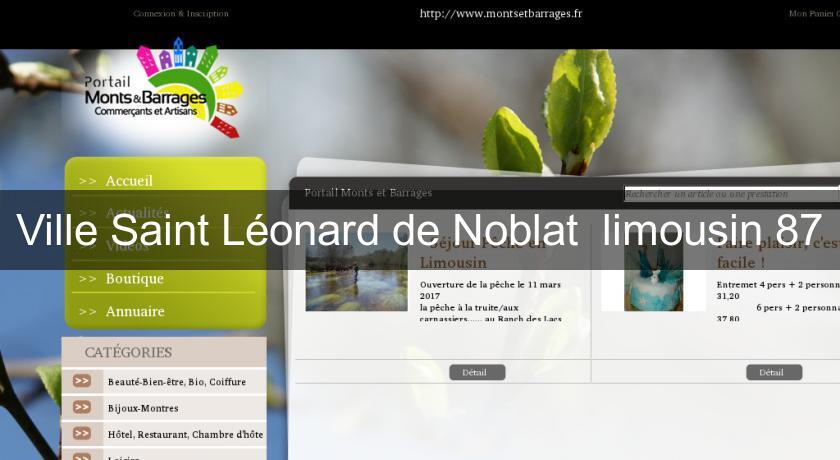 Ville Saint Léonard de Noblat limousin 87 Ville Saint Léonard de Noblat limousin 87