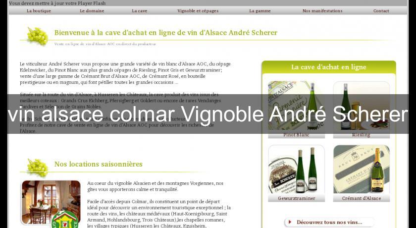 vin alsace colmar Vignoble André Scherer vin alsace colmar Vignoble André Scherer