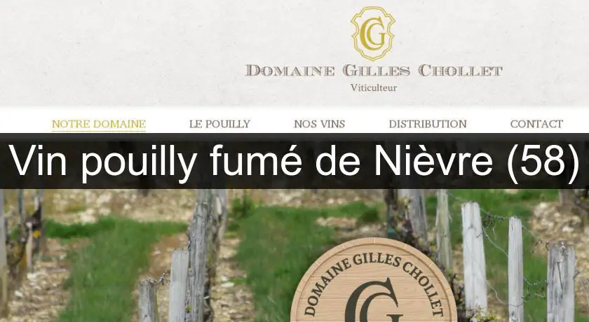 Vin pouilly fumé de Nièvre (58)