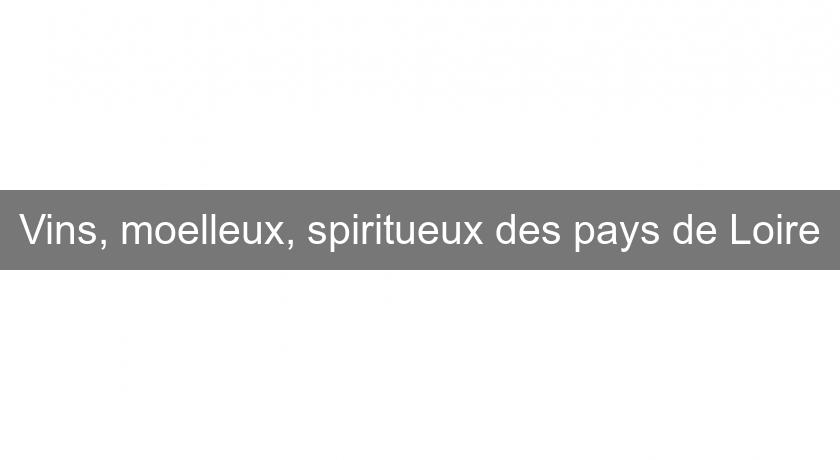 Vins, moelleux, spiritueux des pays de Loire Vins, moelleux, spiritueux des pays de Loire
