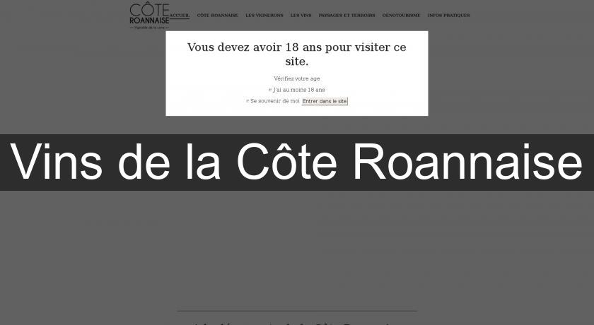 Vins de la Côte Roannaise Vins de la Côte Roannaise
