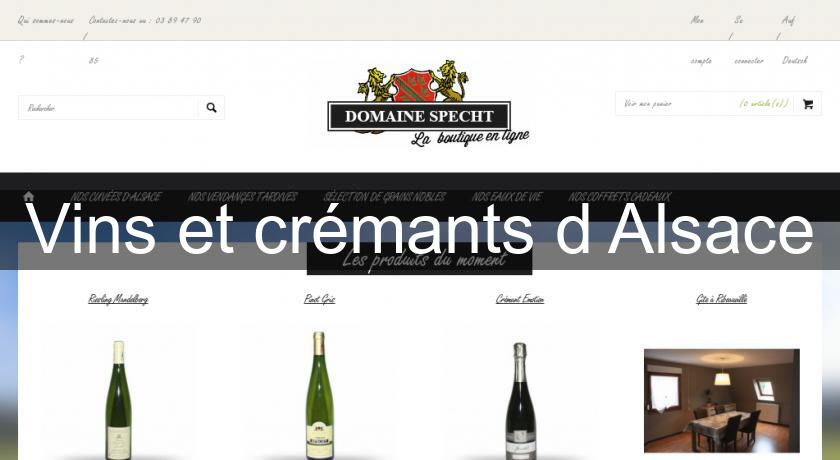 Vins et crémants d'Alsace