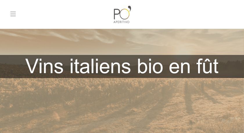 Vins italiens bio en fût