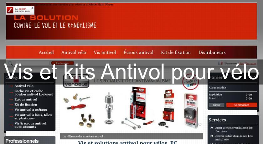 Vis et kits Antivol pour vélo Vis et kits Antivol pour vélo