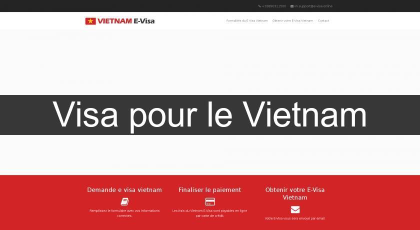 Visa pour le Vietnam Visa pour le Vietnam