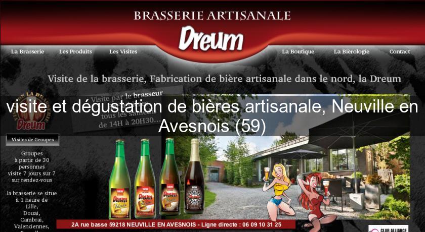 visite et dégustation de bières artisanale, Neuville en Avesnois (59)