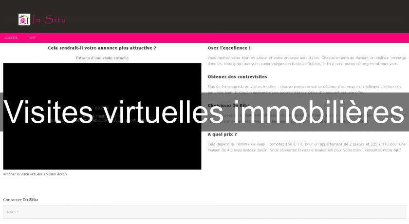 Visites virtuelles immobilières Visites virtuelles immobilières