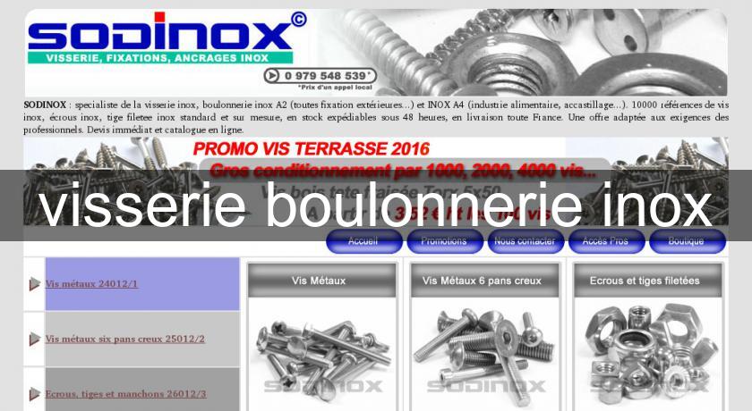 visserie boulonnerie inox