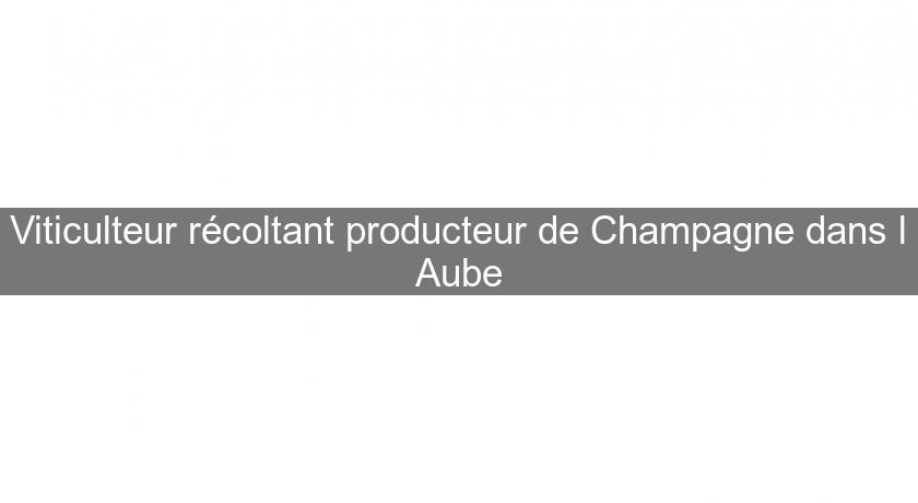 Viticulteur récoltant producteur de Champagne dans l'Aube Viticulteur récoltant producteur de Champagne dans l'Aube