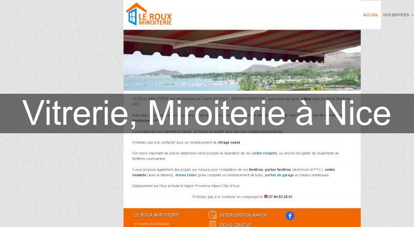 Vitrerie, Miroiterie à Nice Vitrerie, Miroiterie à Nice