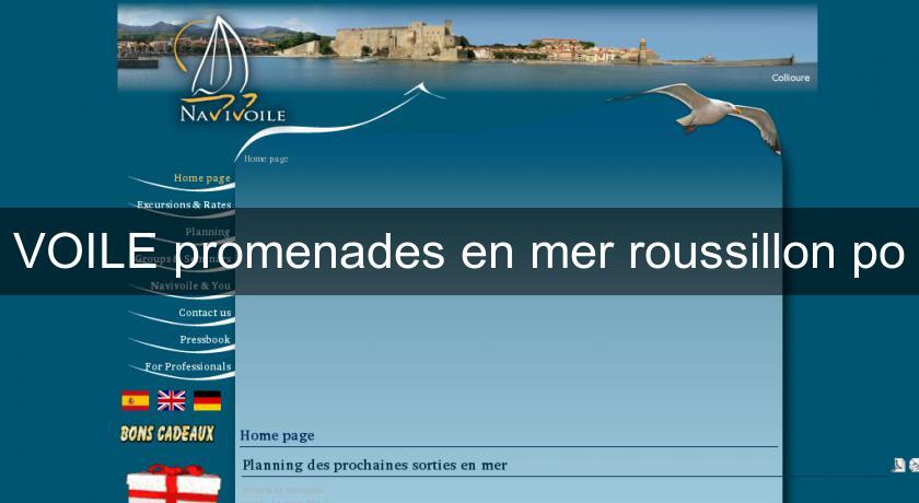 VOILE promenades en mer roussillon po